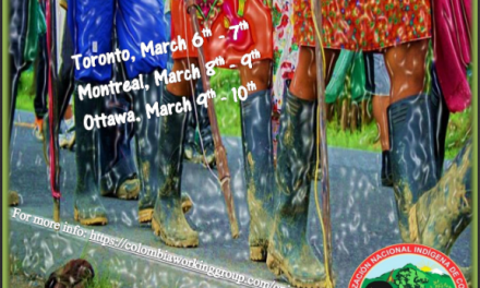Bastón de la Paz – Canadian tour March 5 -12, 2017