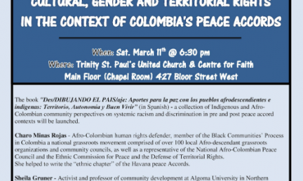 Cultural, Gender and Territorial Rights in the context of Colombia’s Peace Accords