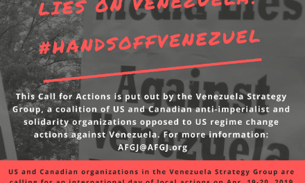 Say No to Media Lies on Venezuela