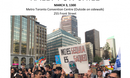 Its not drought, it’s plunder – Come out to rally for Chile